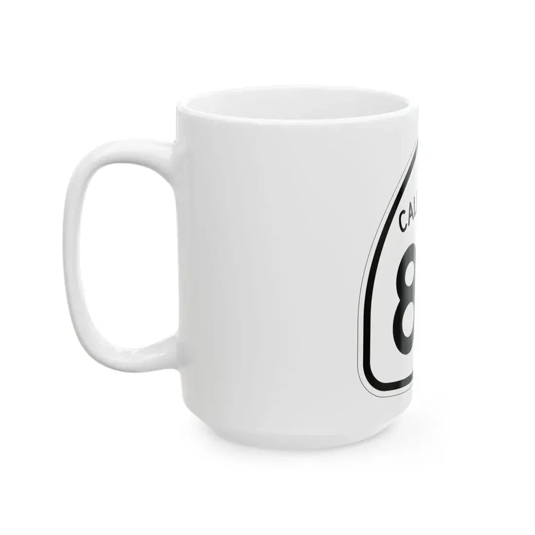 California 84 1957 (California) (Road Sign) White Coffee Mug - Go Mug Yourself