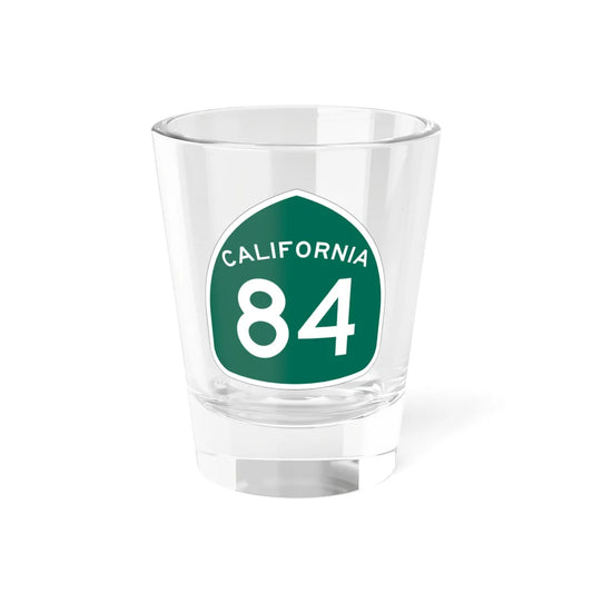 California 84 (California) (Road Sign) Shot Glass 1.5oz 1.5oz - Go Mug Yourself