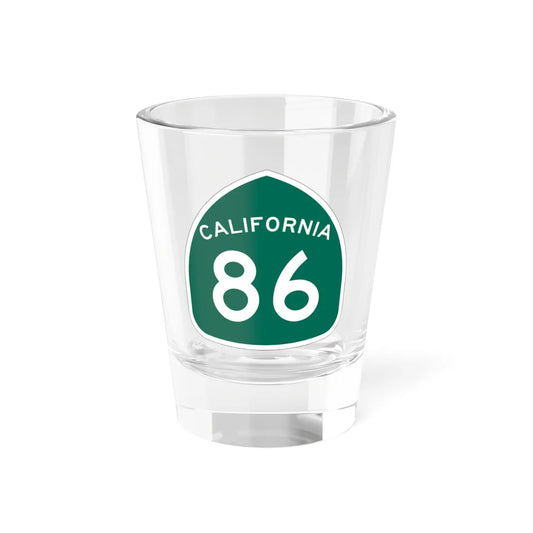California 86 (California) (Road Sign) Shot Glass 1.5oz 1.5oz - Go Mug Yourself