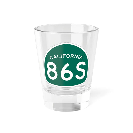 California 86S (California) (Road Sign) Shot Glass 1.5oz 1.5oz - Go Mug Yourself