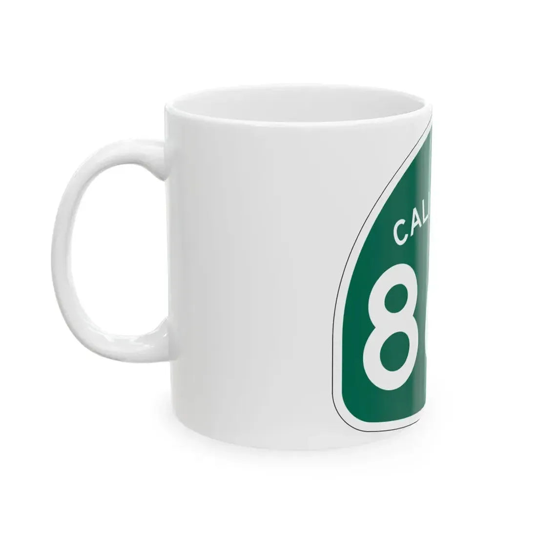California 86S (California) (Road Sign) White Coffee Mug - Go Mug Yourself