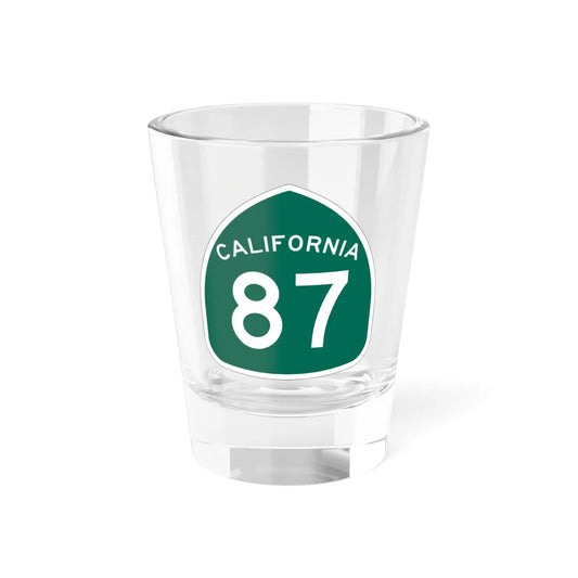 California 87 (California) (Road Sign) Shot Glass 1.5oz 1.5oz - Go Mug Yourself