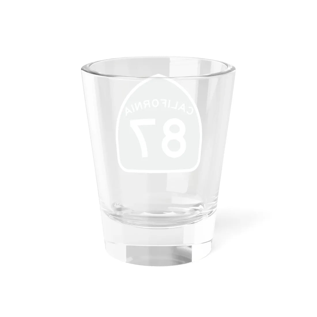 California 87 (California) (Road Sign) Shot Glass 1.5oz - Go Mug Yourself