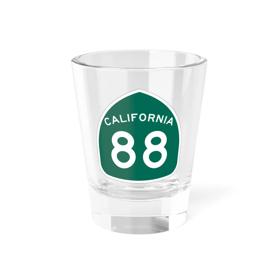 California 88 (California) (Road Sign) Shot Glass 1.5oz 1.5oz - Go Mug Yourself