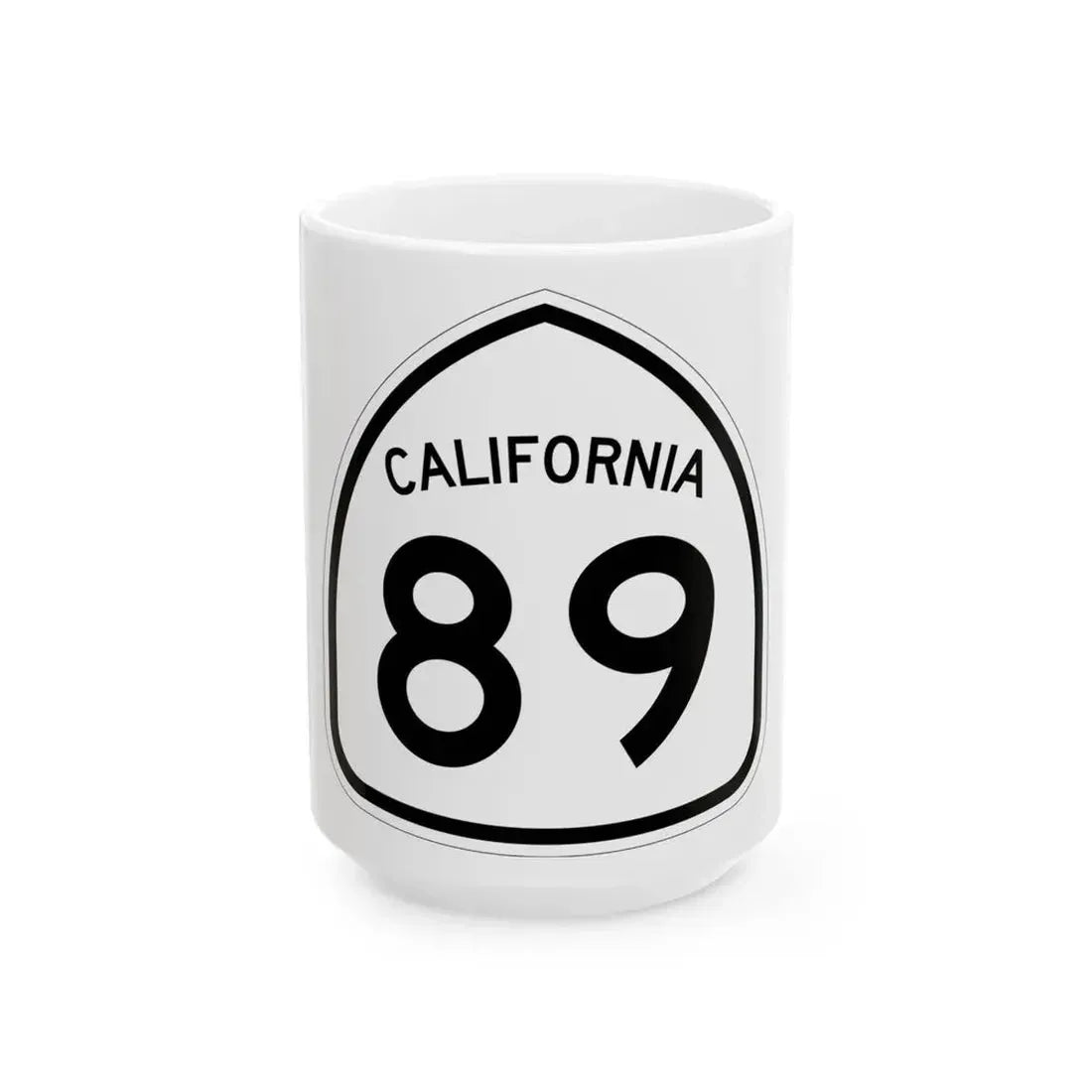 California 89 1957 (California) (Road Sign) White Coffee Mug - Go Mug Yourself
