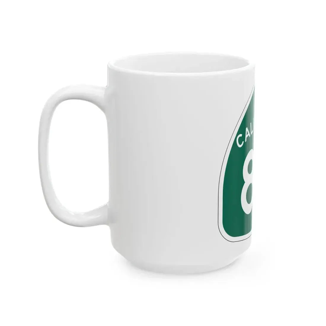 California 8U (California) (Road Sign) White Coffee Mug - Go Mug Yourself