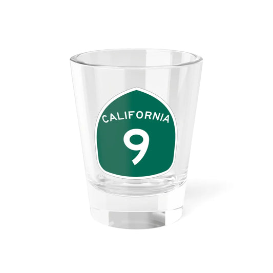 California 9 (California) (Road Sign) Shot Glass 1.5oz 1.5oz - Go Mug Yourself