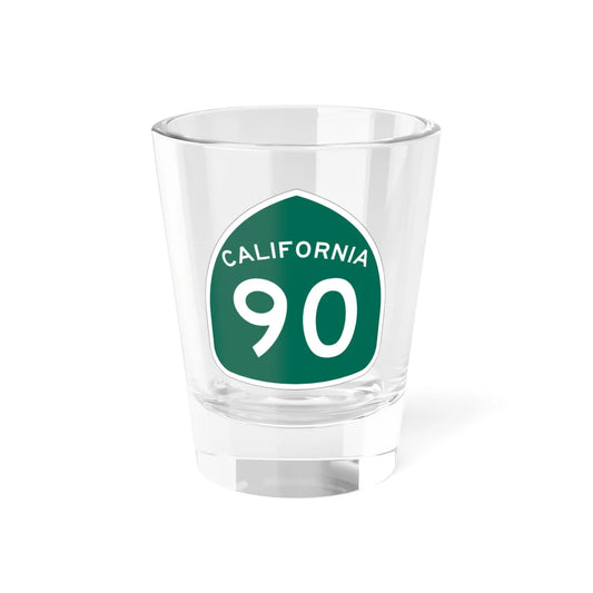 California 90 (California) (Road Sign) Shot Glass 1.5oz 1.5oz - Go Mug Yourself