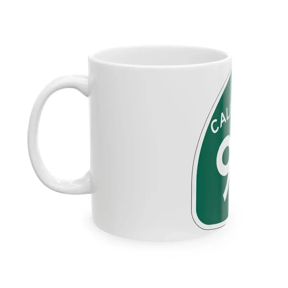 California 93 (California) (Road Sign) White Coffee Mug - Go Mug Yourself
