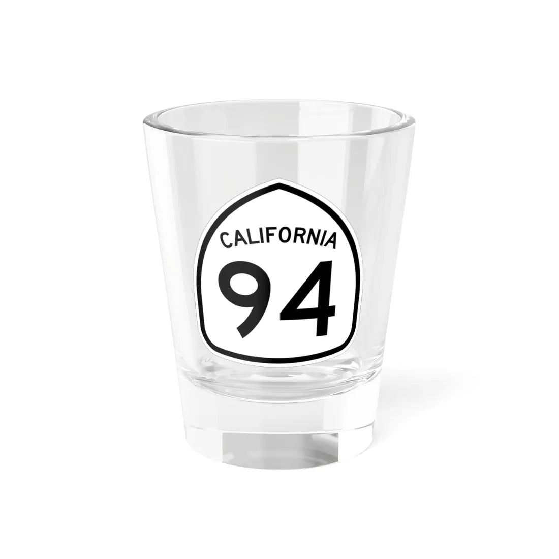 California 94 1957 (California) (Road Sign) Shot Glass 1.5oz 1.5oz - Go Mug Yourself