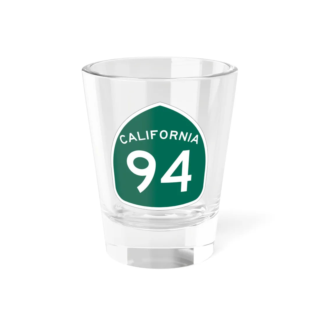 California 94 (California) (Road Sign) Shot Glass 1.5oz 1.5oz - Go Mug Yourself
