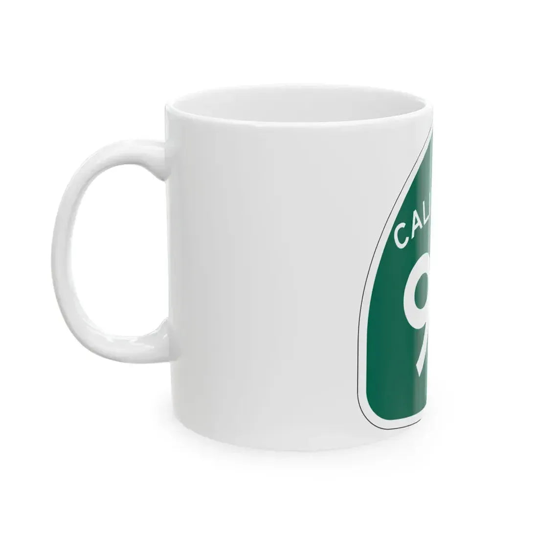 California 95 (California) (Road Sign) White Coffee Mug - Go Mug Yourself
