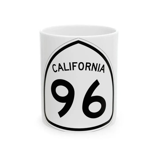 California 96 1957 (California) (Road Sign) White Coffee Mug 11oz - Go Mug Yourself