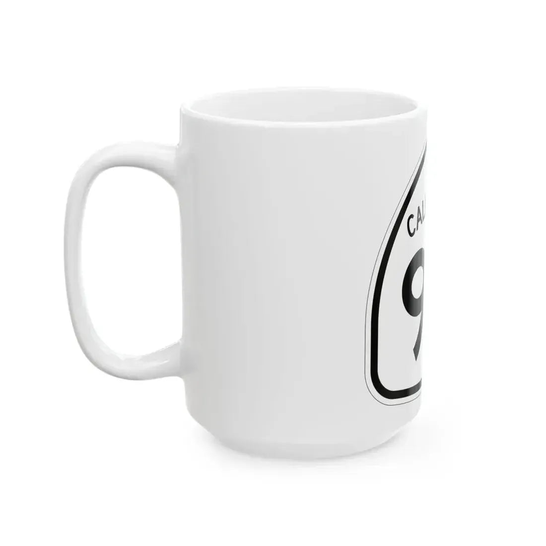 California 96 1957 (California) (Road Sign) White Coffee Mug - Go Mug Yourself