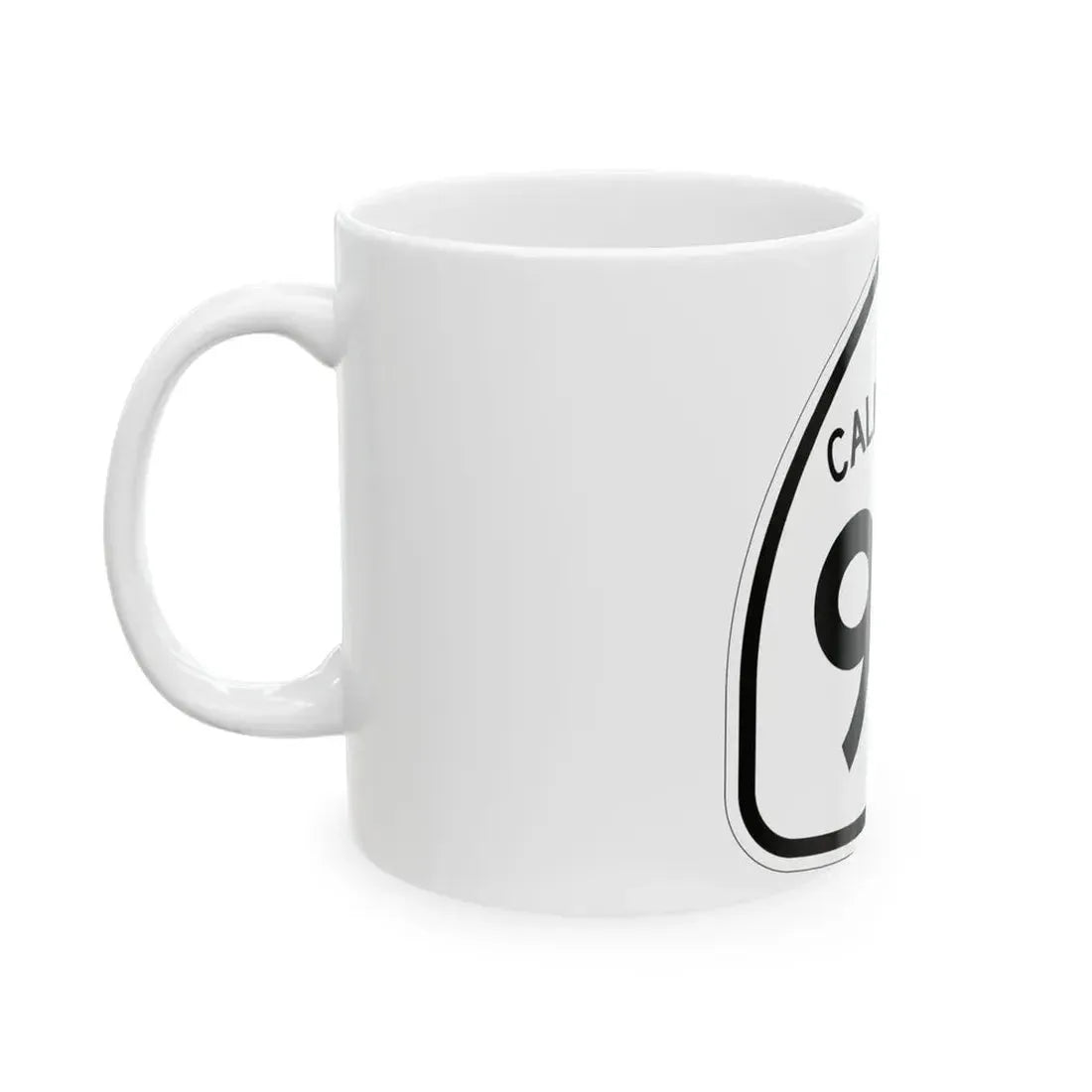 California 96 1957 (California) (Road Sign) White Coffee Mug - Go Mug Yourself