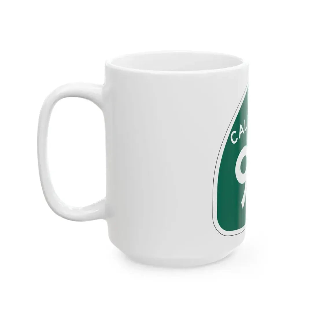 California 96 (California) (Road Sign) White Coffee Mug - Go Mug Yourself