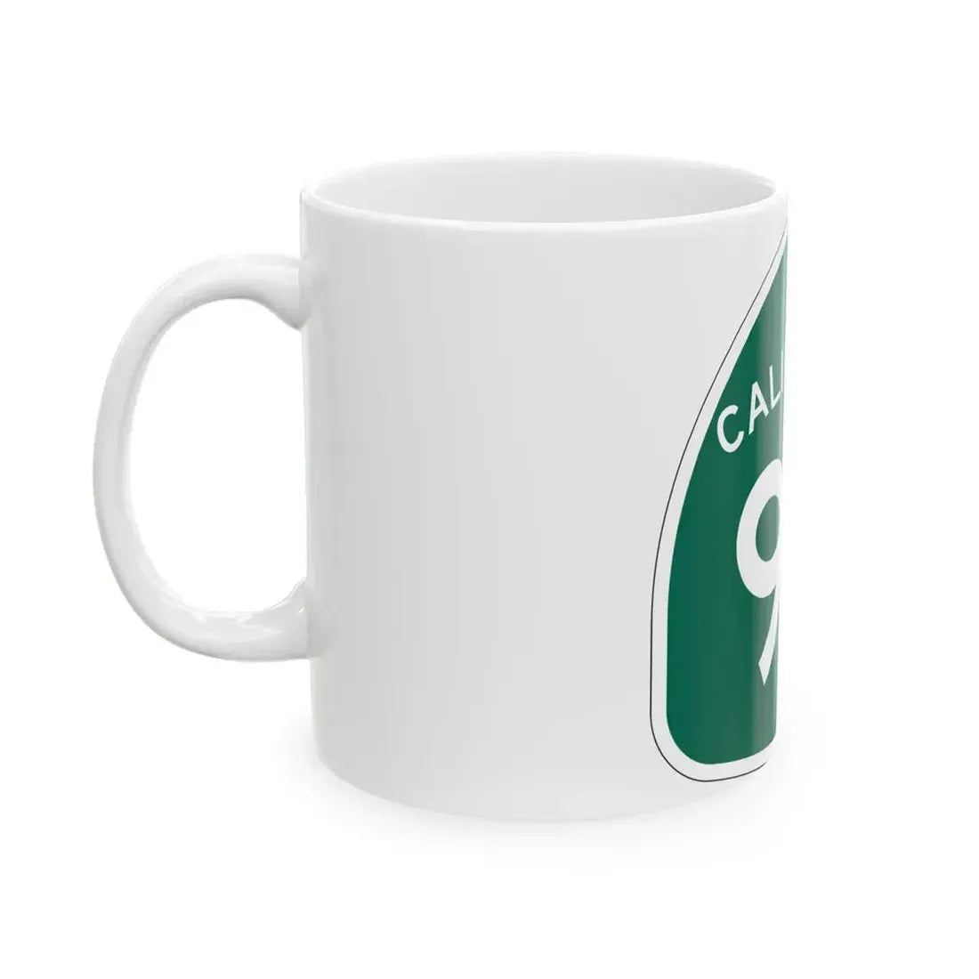 California 97 (California) (Road Sign) White Coffee Mug - Go Mug Yourself