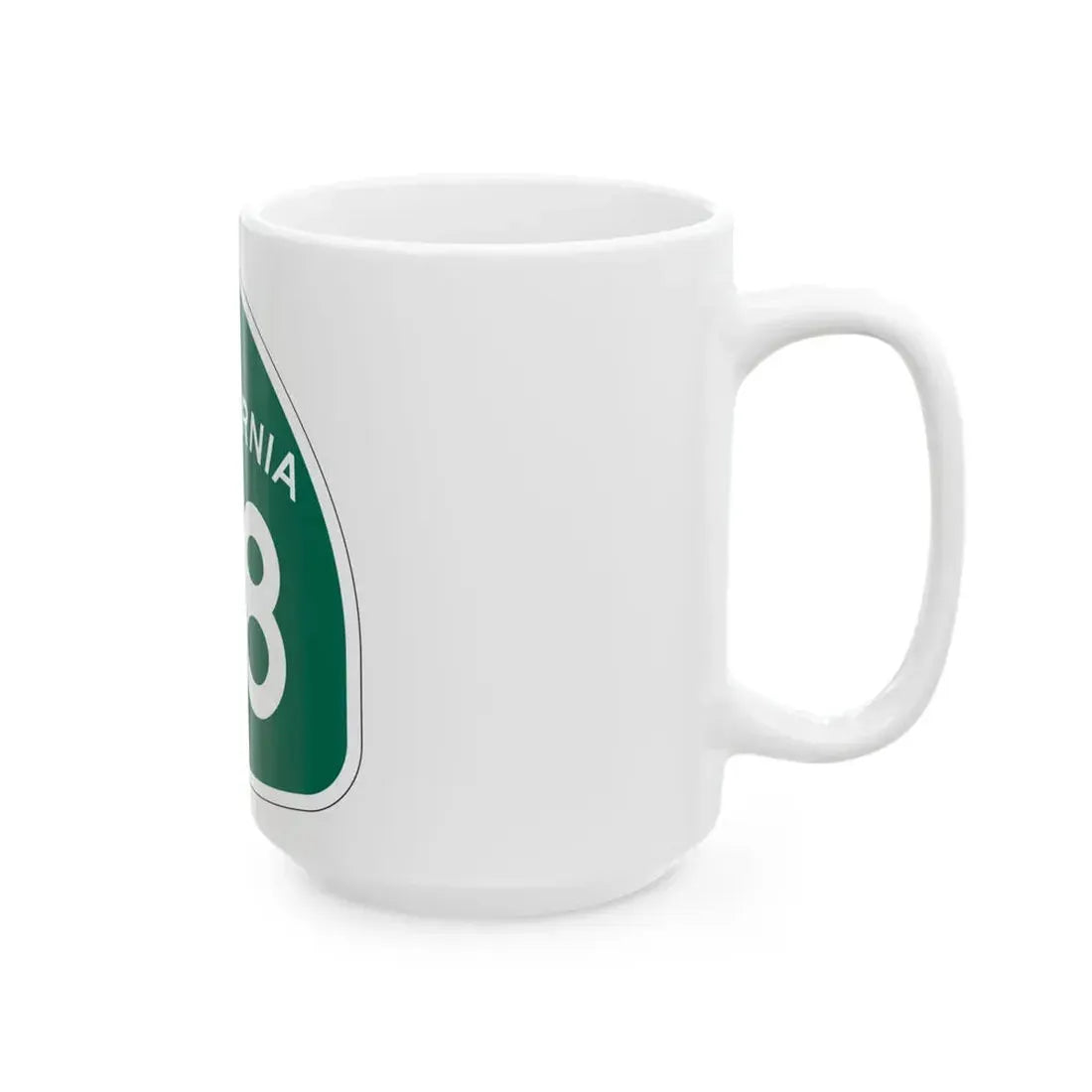 California 98 (California) (Road Sign) White Coffee Mug - Go Mug Yourself
