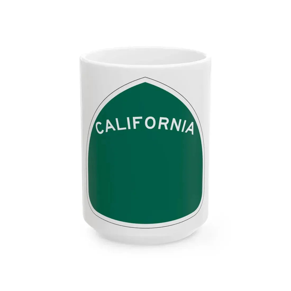 California blank (California) (Road Sign) White Coffee Mug 15oz - Go Mug Yourself