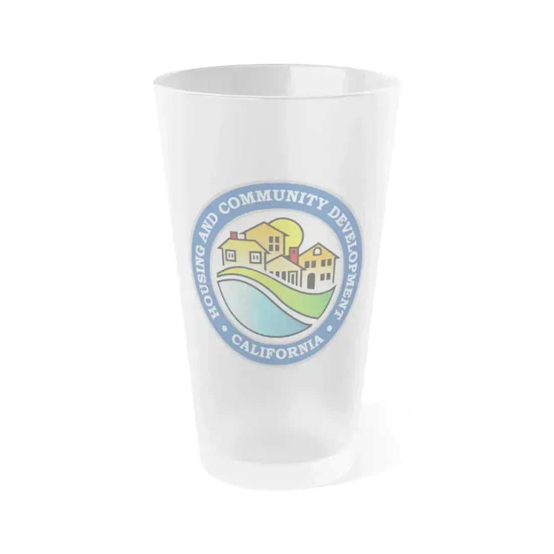 California Department of Housing and Community Development - Frosted Pint Glass 16oz 16oz Frosted - Go Mug Yourself