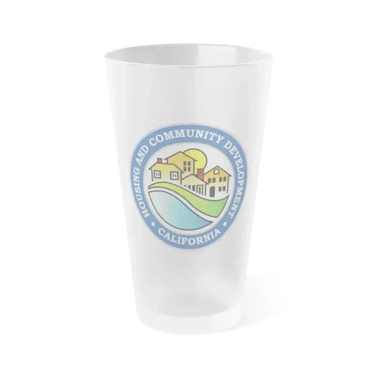 California Department of Housing and Community Development - Frosted Pint Glass 16oz 16oz Frosted - Go Mug Yourself