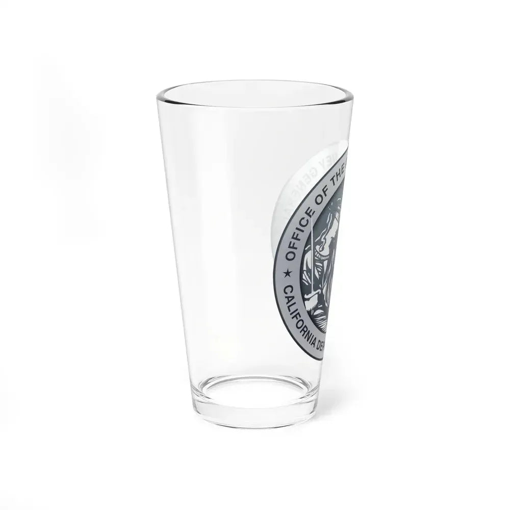 California Department of Justice - Pint Glass 16oz - Go Mug Yourself