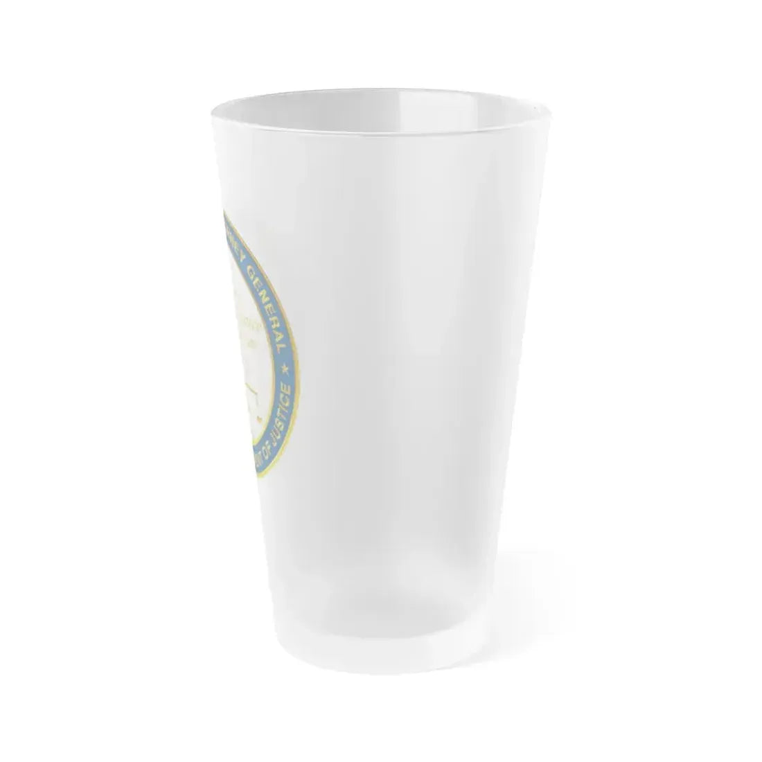 California Department of Justice v2 - Frosted Pint Glass 16oz - Go Mug Yourself