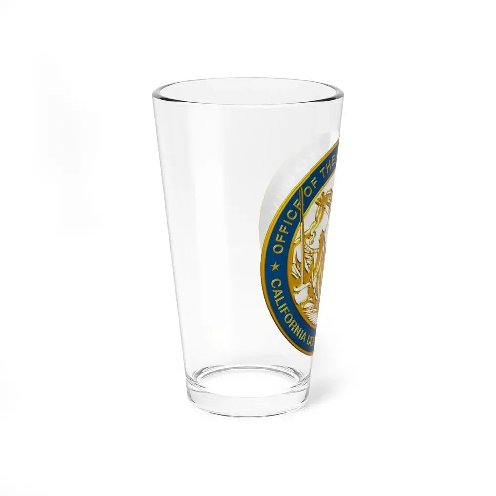 California Department of Justice v2 - Pint Glass 16oz - Go Mug Yourself
