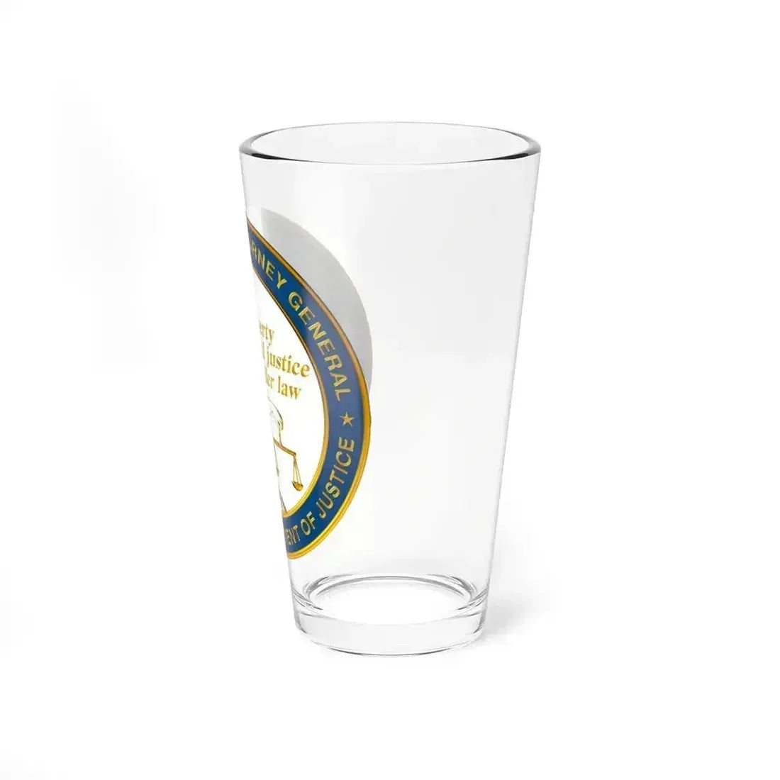 California Department of Justice v2 - Pint Glass 16oz - Go Mug Yourself