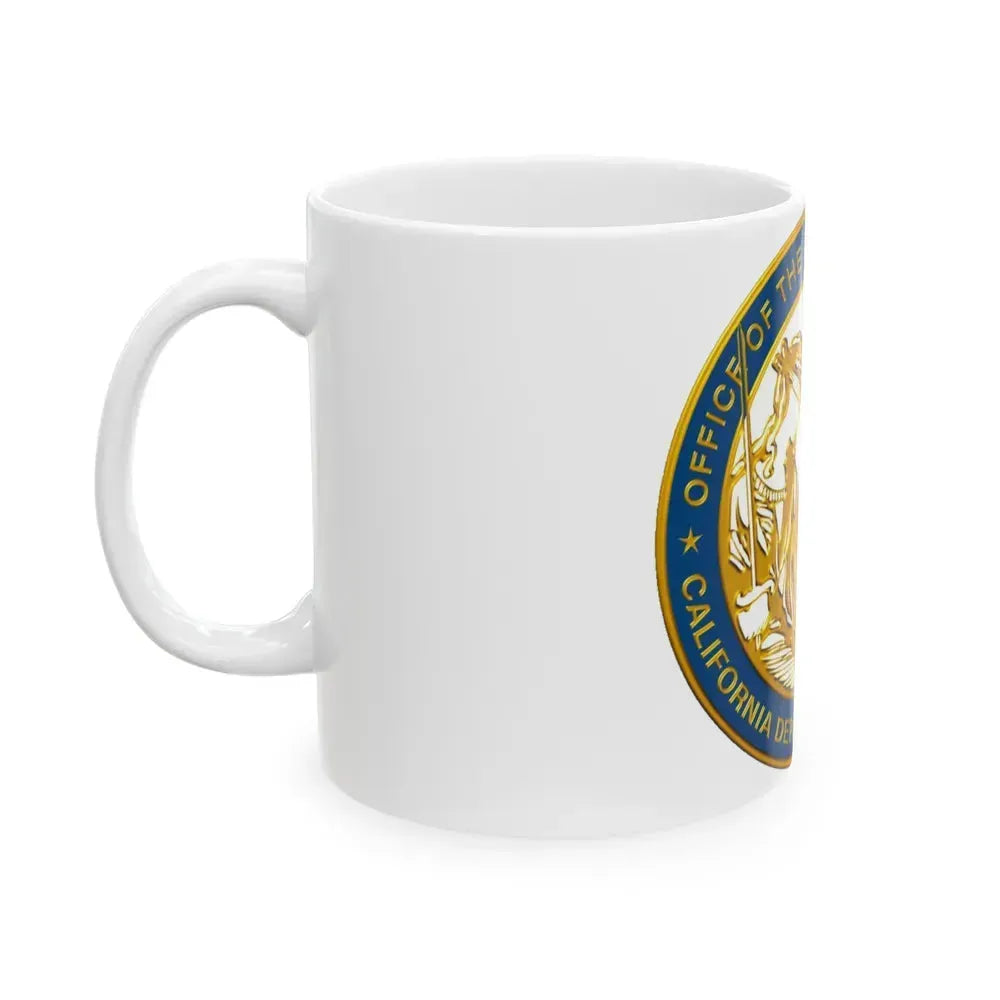 California Department of Justice v2 - White Coffee Mug - Go Mug Yourself