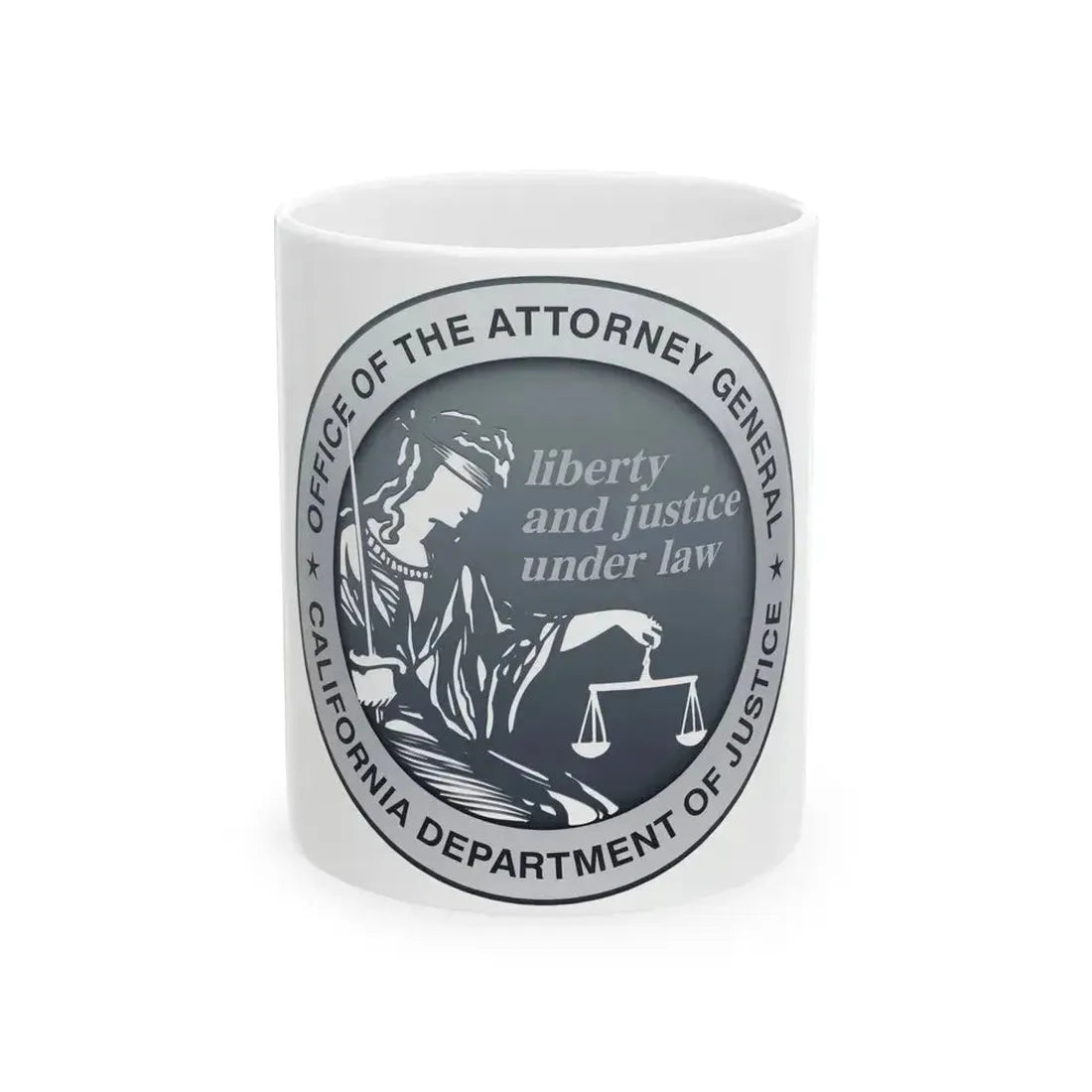 California Department of Justice - White Coffee Mug 11oz - Go Mug Yourself