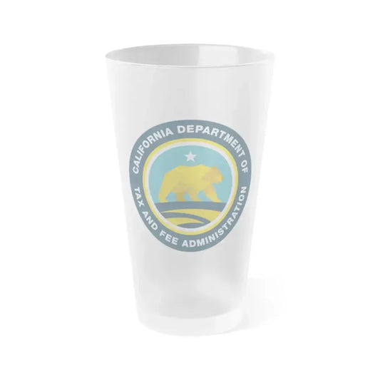 California Department of Tax and Fee Administration - Frosted Pint Glass 16oz 16oz Frosted - Go Mug Yourself