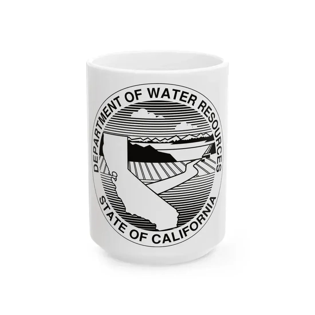 California Department of Water Resources - White Coffee Mug 15oz - Go Mug Yourself