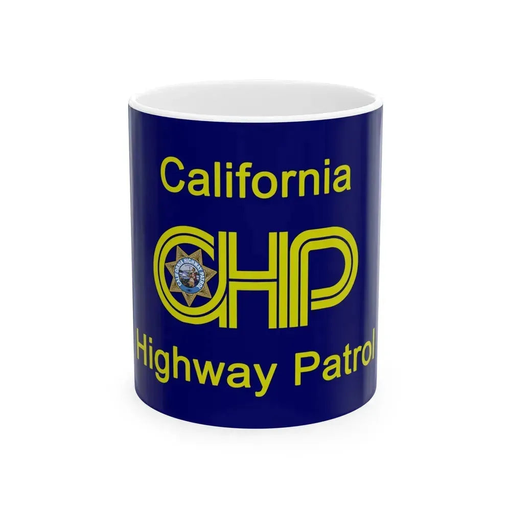 California Highway Patrol Flag - White Coffee Mug 11oz - Go Mug Yourself