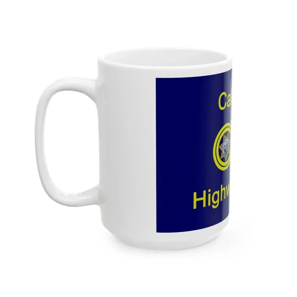 California Highway Patrol Flag - White Coffee Mug - Go Mug Yourself