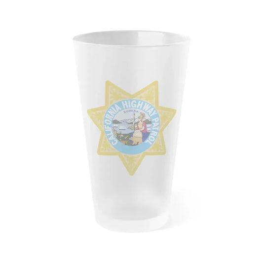 California Highway Patrol - Frosted Pint Glass 16oz 16oz Frosted - Go Mug Yourself