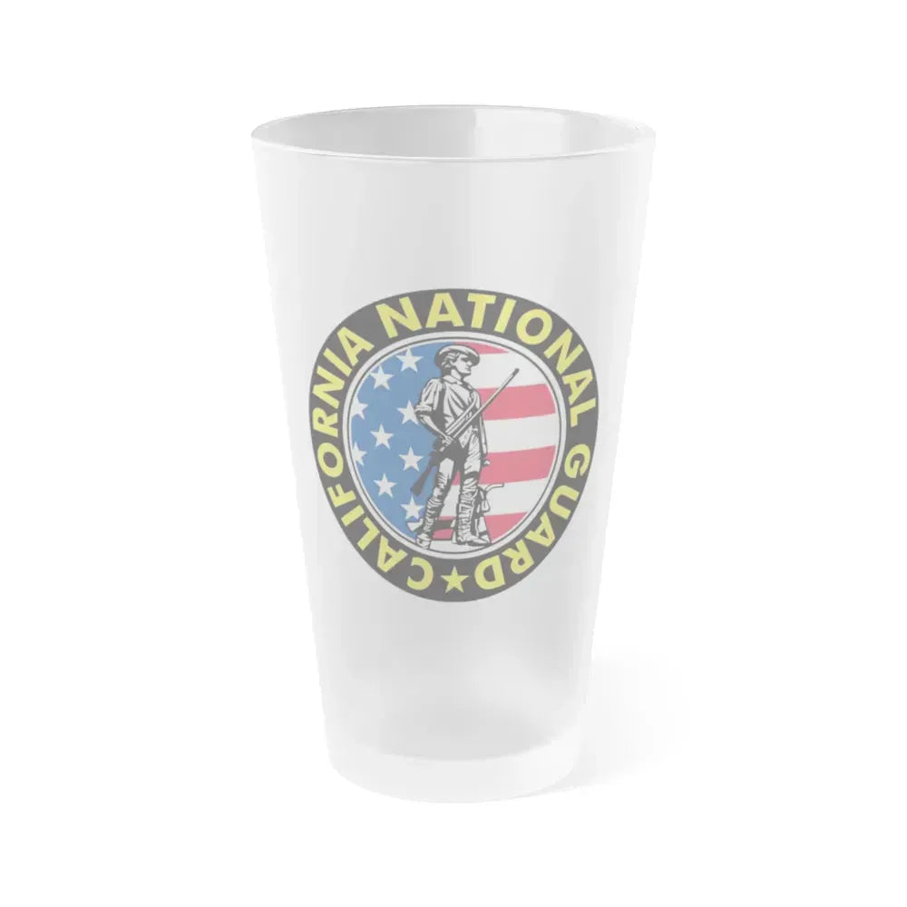 California National Guard - Frosted Pint Glass 16oz 16oz Frosted - Go Mug Yourself