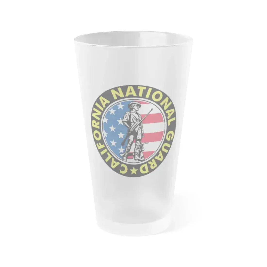 California National Guard - Frosted Pint Glass 16oz 16oz Frosted - Go Mug Yourself