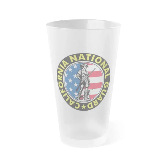 California National Guard - Frosted Pint Glass 16oz 16oz Frosted - Go Mug Yourself
