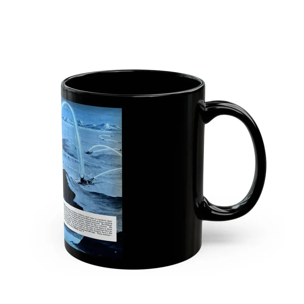 California's Big Squirt, 1951 - Black Coffee Mug - Go Mug Yourself