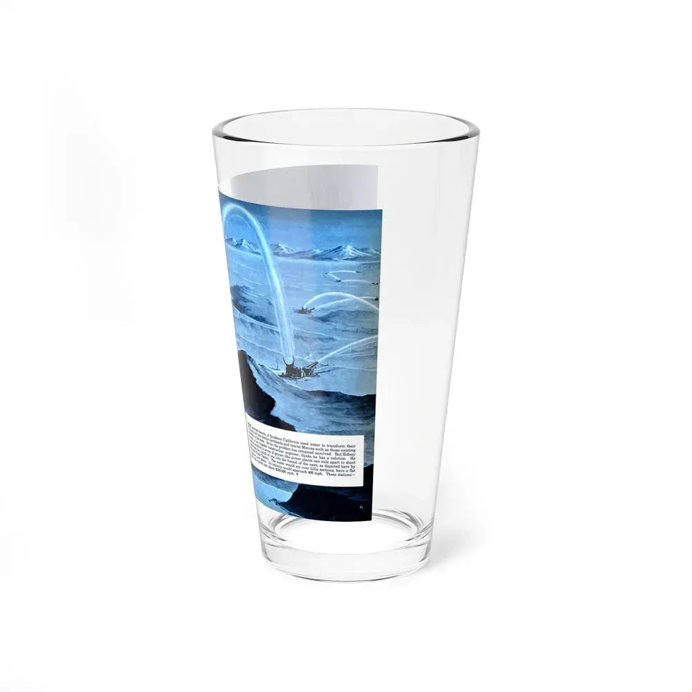 California's Big Squirt, 1951 (Magazine Illustration) Pint Glass 16oz - Go Mug Yourself