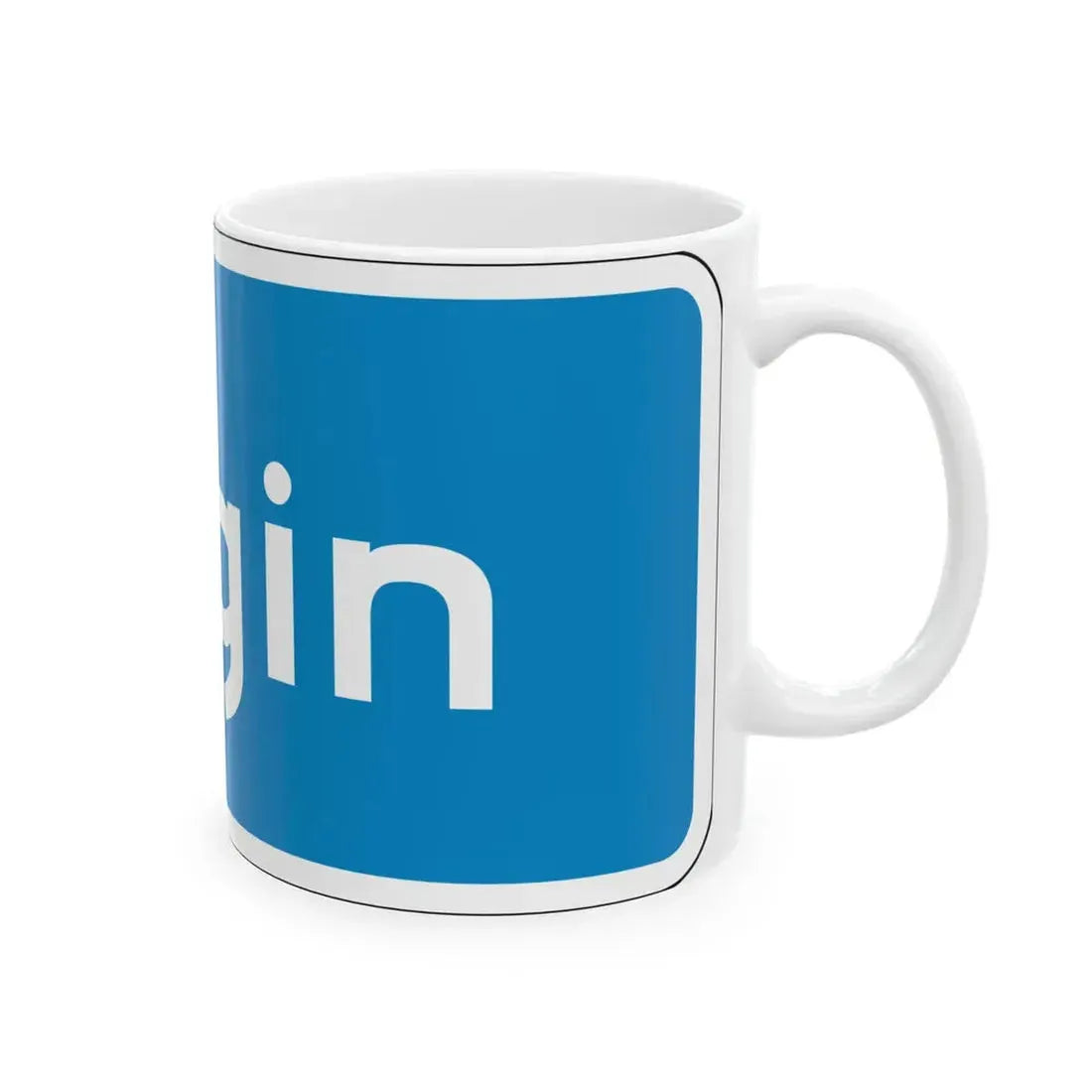 California Scenic begin (California) (Road Sign) White Coffee Mug - Go Mug Yourself