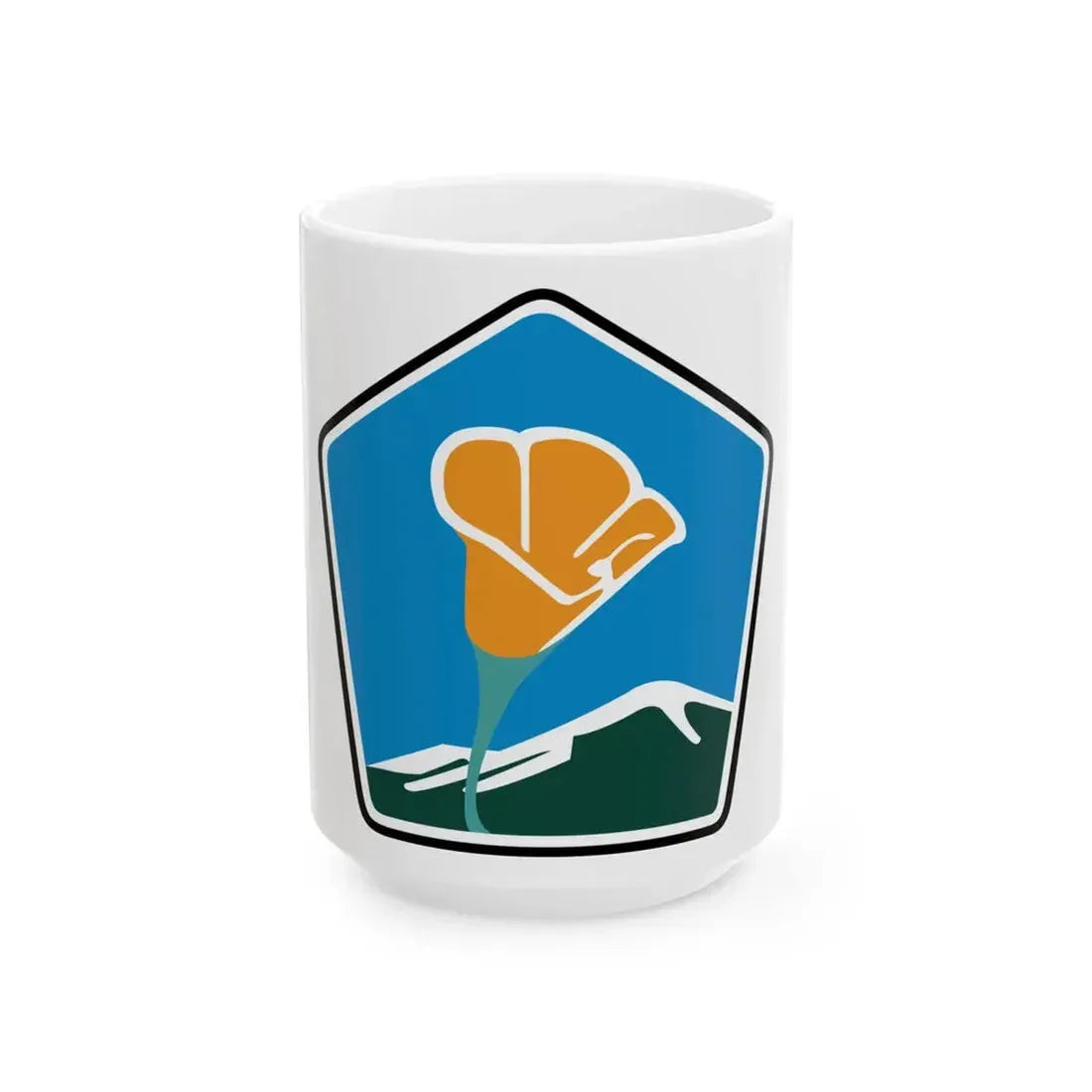 California Scenic (California) (Road Sign) White Coffee Mug 15oz - Go Mug Yourself