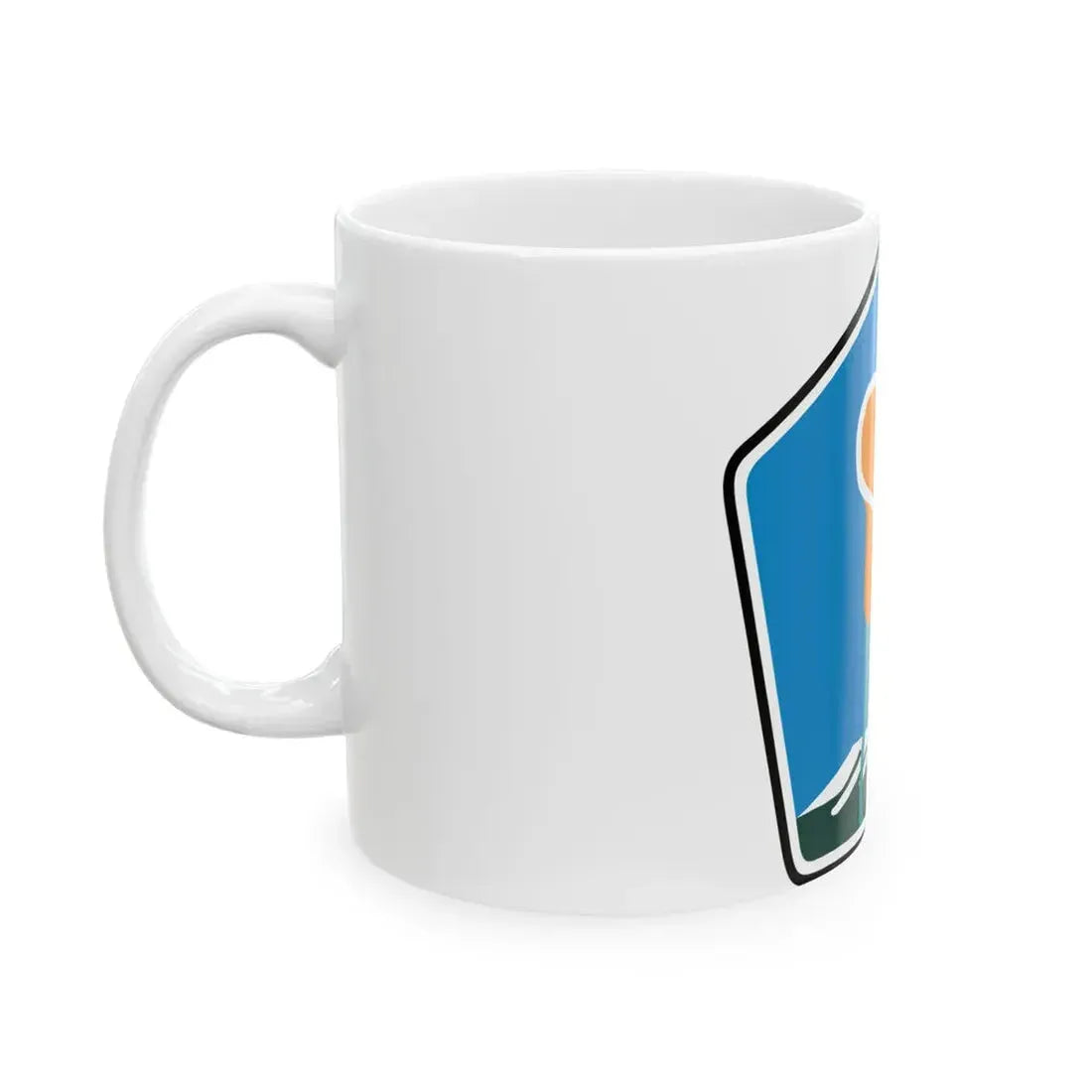 California Scenic (California) (Road Sign) White Coffee Mug - Go Mug Yourself