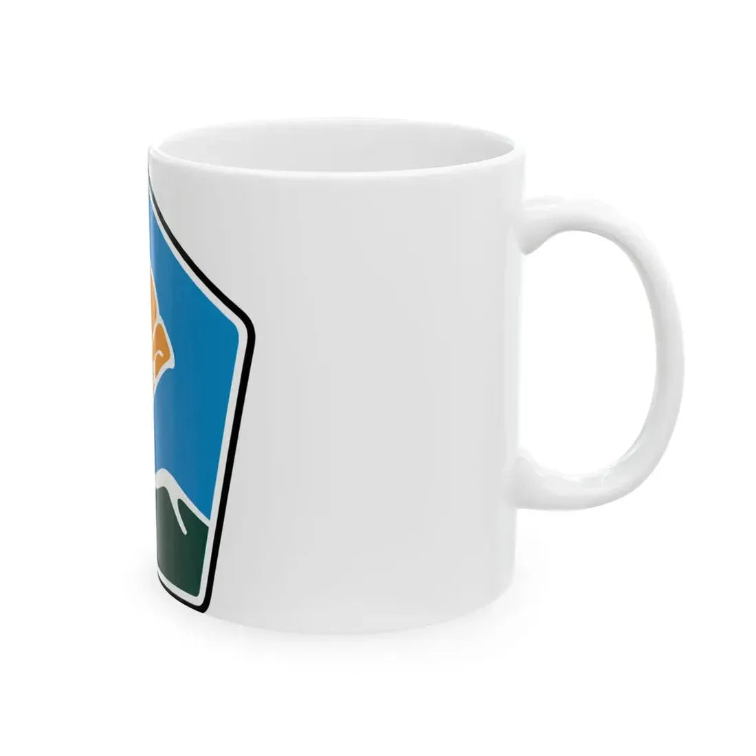 California Scenic (California) (Road Sign) White Coffee Mug - Go Mug Yourself