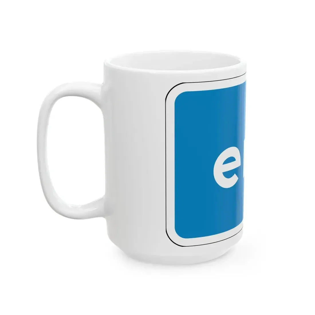California scenic end (California) (Road Sign) White Coffee Mug - Go Mug Yourself