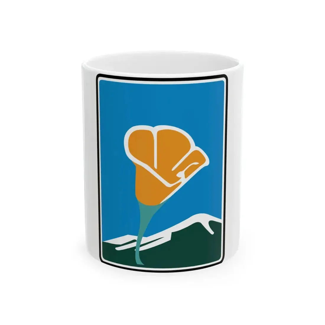 California Scenic State (California) (Road Sign) White Coffee Mug 11oz - Go Mug Yourself