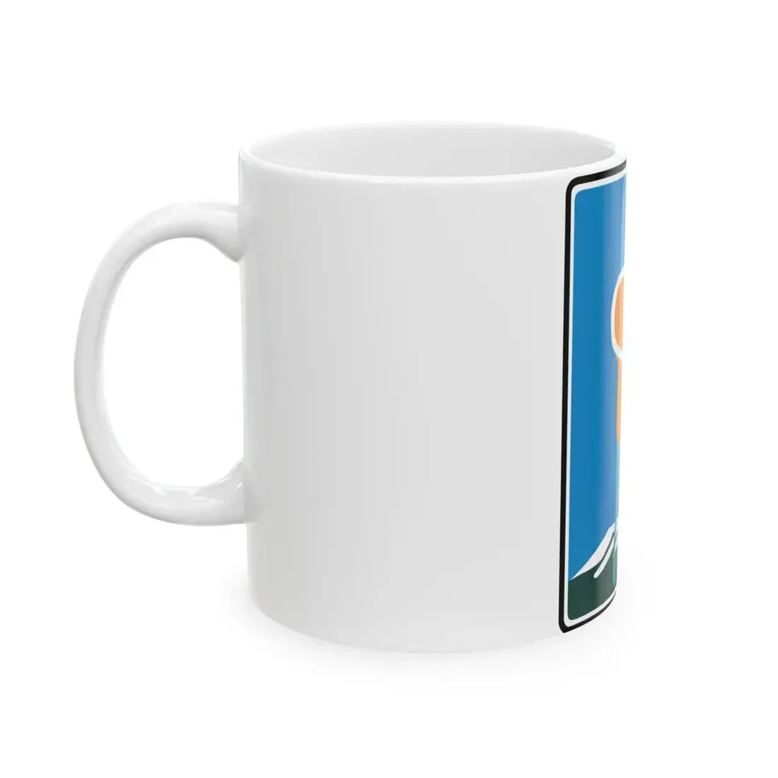 California Scenic State (California) (Road Sign) White Coffee Mug - Go Mug Yourself