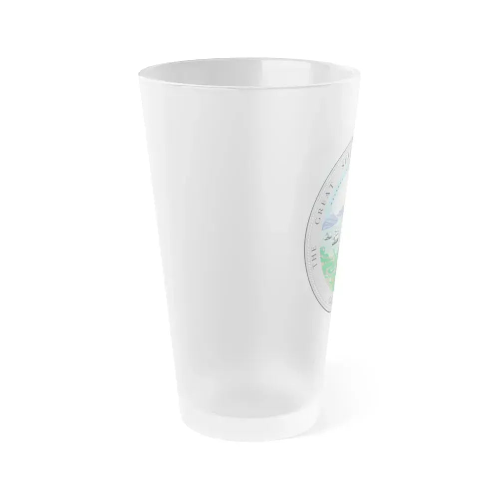 California State Seal - Frosted Pint Glass 16oz - Go Mug Yourself