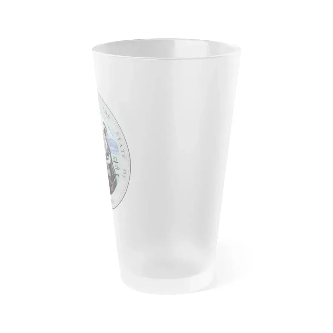 California State Seal - Frosted Pint Glass 16oz - Go Mug Yourself